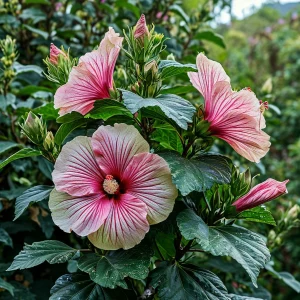 Гибискус Иден Бьюти купить по цене от 460р. в интернет-магазине «Посадика» с доставкой почтой в в Елеце и по всей России – [изображение №1].