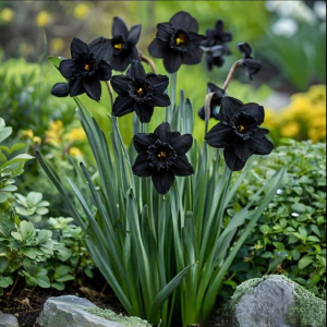 Нарцисс Тень Королевы купить по цене от 500р. в интернет-магазине «Посадика» с доставкой почтой в в Елеце и по всей России – [изображение №1].